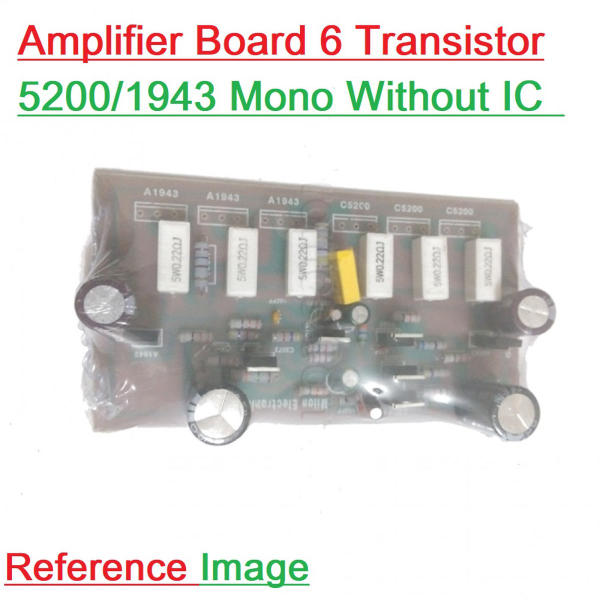 Picture of 6 Transistors Amplifier Circuit Board For 5200 & 1943 IC Mono Amplifiers Board 6 Transistor IC Not Included In This Board Home Entertainment & Amplifiers