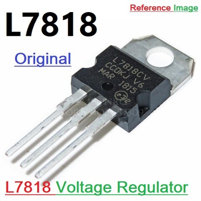 Picture of 2Pcs- A Class LM7818 Voltage Regulator IC L7818CV LM7818 IC 7818 Voltage Regulator IC 18V 1.5A 3 Pin TO-220 Fixed 18V LM7818 Transistor IC 