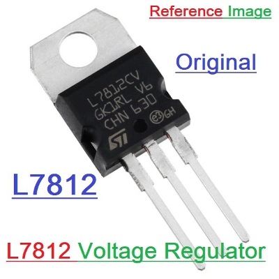 Picture of 2Pcs- A CLASS LM7812 IC LM7812CV LM7812 Voltage Regulator IC 12V 1.5A 7812  Voltage Regulator IC 3 Pin Leads TO-220 Fixed 12V IC