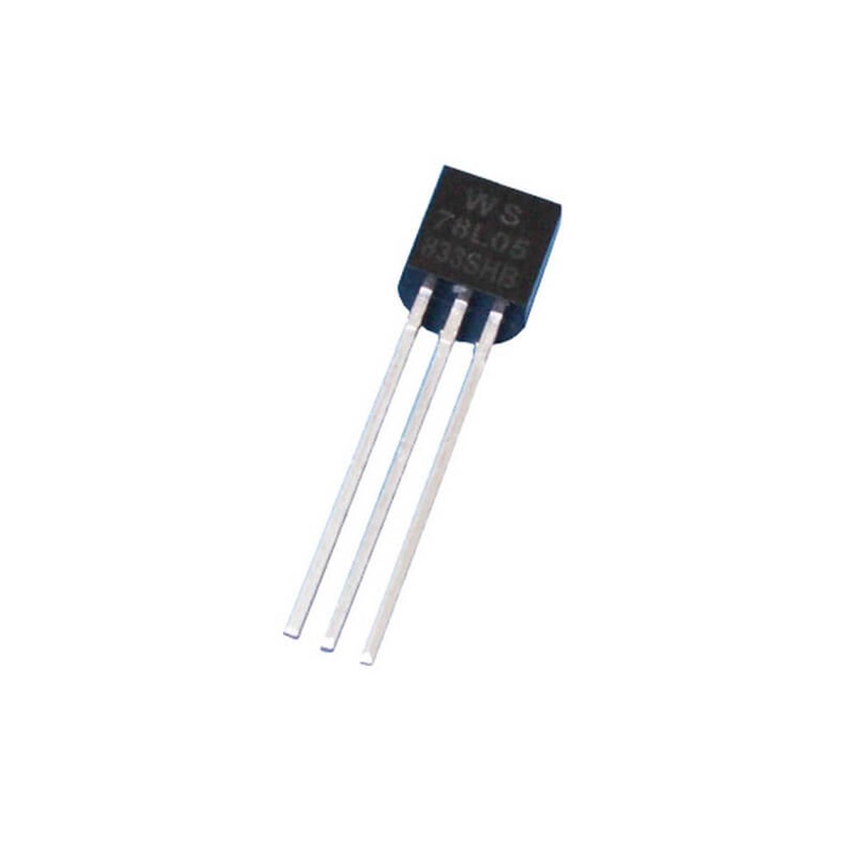 Picture of 5Pcs-Transistor L78L05 IC 78L05 Voltage Regulator IC 78L05 Transistor DC 5V 100mA  TO-92 Package 3 Pin Leads 78L05 Voltage Regulator Transistor 