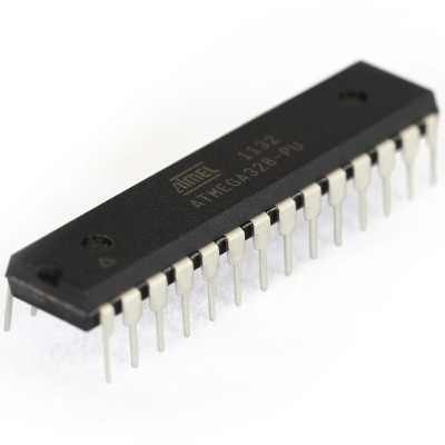Picture of ATMEGA328A-PU ATMEGA328P ATMEGA328 20MHz 32KB Flash Memory 8-Bit DIP 28 Pin Atmel Atmega AVR Microcontroller IC Electrical Circuitry & Parts