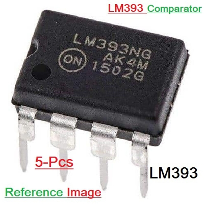 Picture of 2Pcs- LM393 LM-393 393 Low Offset Voltage Operational Amplifiers Integrated Circuit DIP-8 8 Pin Dual In Line Package Chip