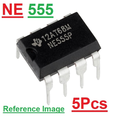 Picture of 5Pcs- NE555P NE555 555 Timer IC Chip DIP-8 Pin Voltage Regulator With Timer Based IC Chip NE-555 For Electrical Circuitry & Parts