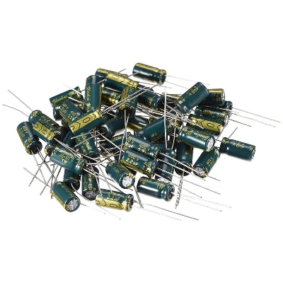 Picture of 10Pcs- 2.2uF 400V RADIAL Electrolytic Capacitor 2.2uF 400V Radial Polarized Aluminum Electrolytic Capacitors 2 Pin Leads Connections Leg