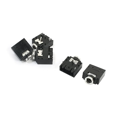Picture of 5Pcs- PJ-307 3.5mm 5Pin Leads AUDIO Socket PCB Mount Female 3.5mm 5 Pin Audio Socket Connector PJ-307 Headphone Stereo Amplifiers Sockets