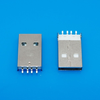 Picture of 5Pcs- MALE USB 2.0 Jack Type-A 4 Pin Leads Male Plug DIP Socket Cable Connectors Panel Mount For Data Cable Charging Jack DIY