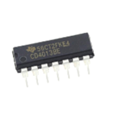 Picture of 2Pcs- CD4013BE CD4013 CD-4013 4013 DIP-14 Pin Leads Dual In Package Dual D Flip-Flop Breadboard Friendly IC