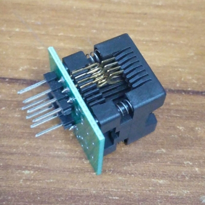 Picture of SOIC8 SOP8 To DIP8 Programmer Adapters Socket Converter Module 150mil For 25xx EEPROM Flash 8 Pin SMD Programming Leads