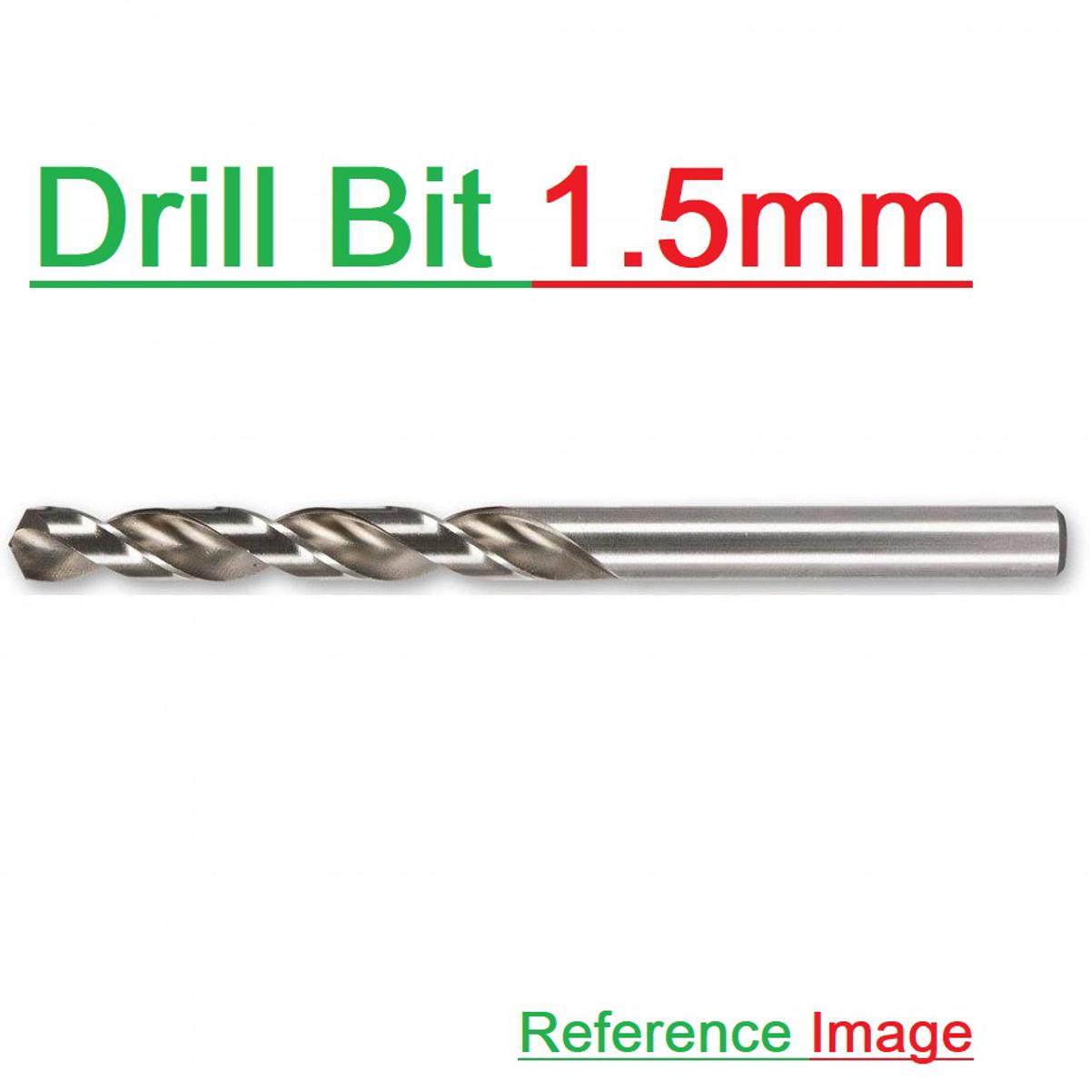 Picture of 1.5mm Drill Bit 1.5mm HSS Twist Drill Bits 1.5mm High Speed Stainless Steel Drill Bits With 1.5mm Shank For Drill Machine Chuck Tool Sets