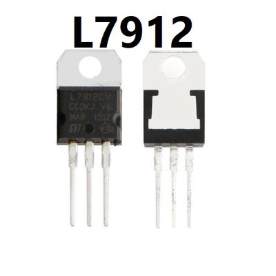 Picture of 2Pcs- LM7912 L7912CV L7912 7912 12V 1.5A Voltage Regulator IC 3 Pin Leads TO-220 Package Fixed 12V Negative Voltage Regulator IC Chip