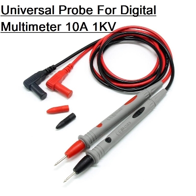 Picture of Universal 1000V 10A Needle Multi Meter Test Probe Digital Multimeter Tester Pen Cables Wire Test Probes Leads Professional Kit For Multimeter Voltmeter Clamp Meter 1KV 10A - Multi Plug