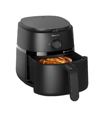 Picture of PHILIPS Air Fryer NA130/00 1700W, Uses up to 90% less fat, 6.2 Liter, with Rapid Air Technology (Black), Extra Large (Best price)