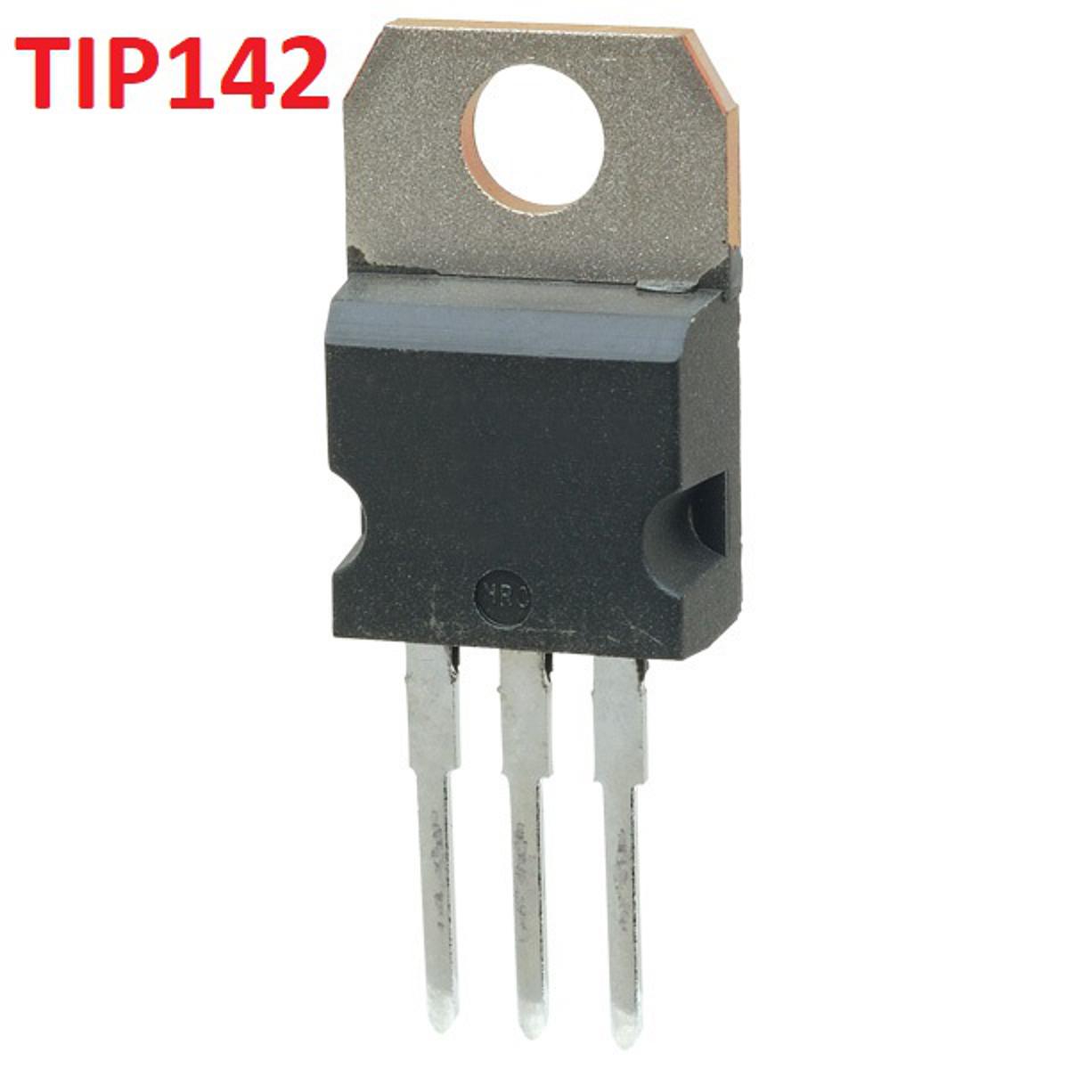 Picture of TIP142T TIP142 TIP 142 NPN Transistor 100V 10A 125W Triode Power Transistor Silicon Power Amplifier TO-220 Transistor 3 Pin Leads