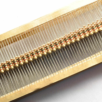 Picture of 50Pcs- 27K Ohm Resistor 5% 27K Ohm Carbon Film 27K Ohm Resistors 1/4W Resistance 0.25 Watt 5% Tolerance Fixed Resistors 2 Pin Leads