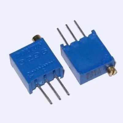 Picture of 3Pcs- 3296 203 Square Cermet 20K Ohm 203 1/2W Vertical Potentiometer Variable Resistors 3 Pin Leads 20K Ohm Trimpot Trimmer 25 Turn 3296 Adjustment Trim Pot Potentiometer