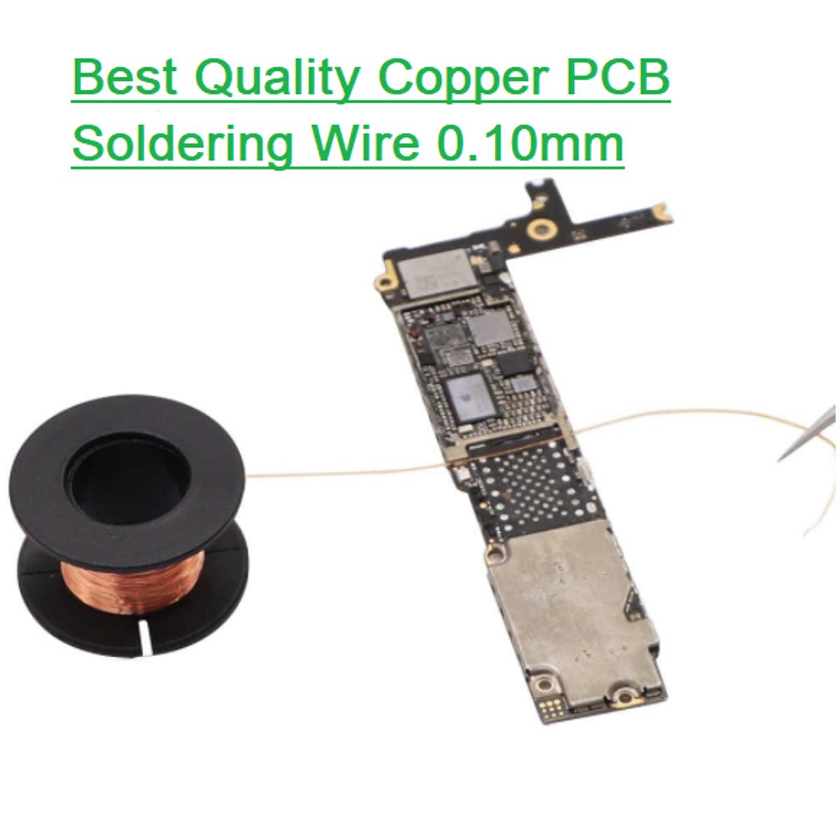Picture of 0.10mm Copper PCB Soldering Wire 0.10mm Circuit Board Trace Repair Cables Very Small Thin Copper Wire PCB Link Jumper Soldering Wire PCB Maintenance