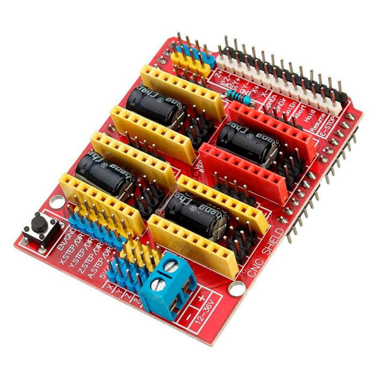 Picture of 4Pcs A4988 Stepper Motor Driver With V3 CNC Shield Arduino Compatible For DC Motor Driver Engraving Machine 3D Printer Expansion Board  