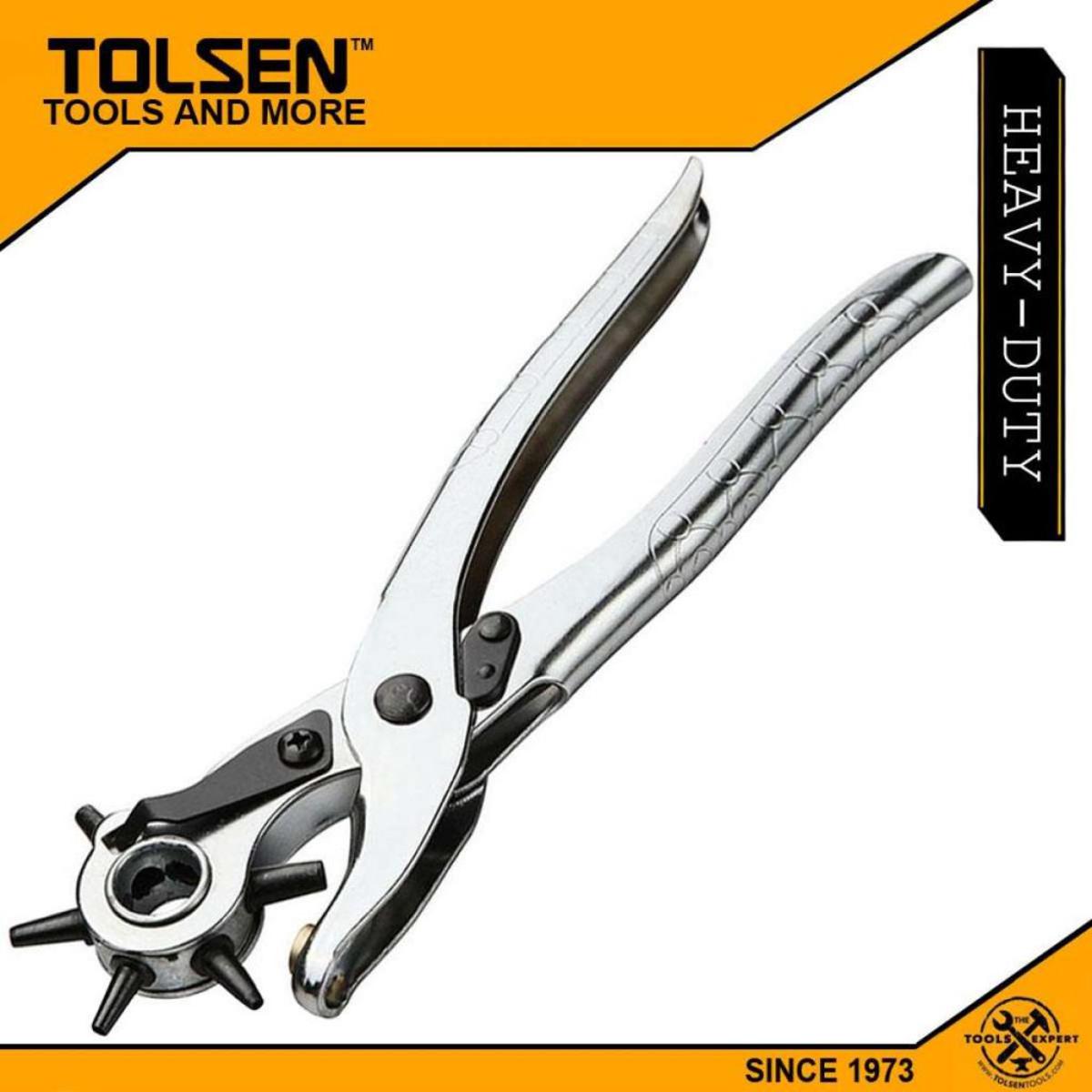 Picture of TOLS-9 Rotary Punch Revolving Leather Punch Pliers 9 Inch 230mm Leather Revolving Punch Plier Leather Hole Puncher Rotary Hole Punching Tools