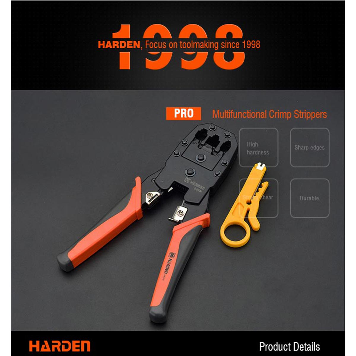 Picture of Professional LAN PUNCHER Cable Crimp Tool Sets Wire Stripper LAN Cable Rj45 & RJj11 Tester Cat5e Plugs 8" Inch 230mm Network Cables Crimping Tool
