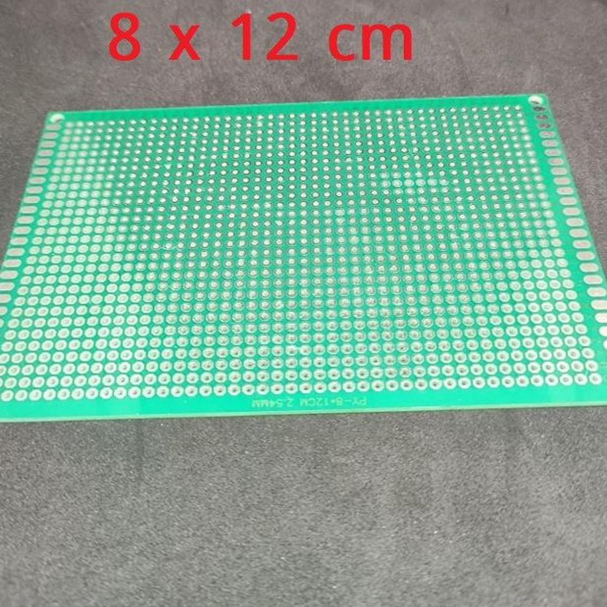 Picture of 12x8cm DOTTED Veroboard SINGLE SIDE DOT 12x8cm Glass Fiber Stripboard PCB Printed Circuit Board Project Board For Prototyping Soldering Leads Pin Hole Vero Board DIY