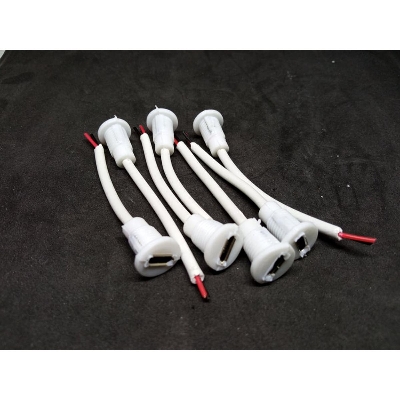 Picture of 5Pcs- CABLES With MICRO USB FEMALE Socket BETTER Quality Smart Work Panel Mount Micro USB Female Socket To Open End With Cables Connector DIY