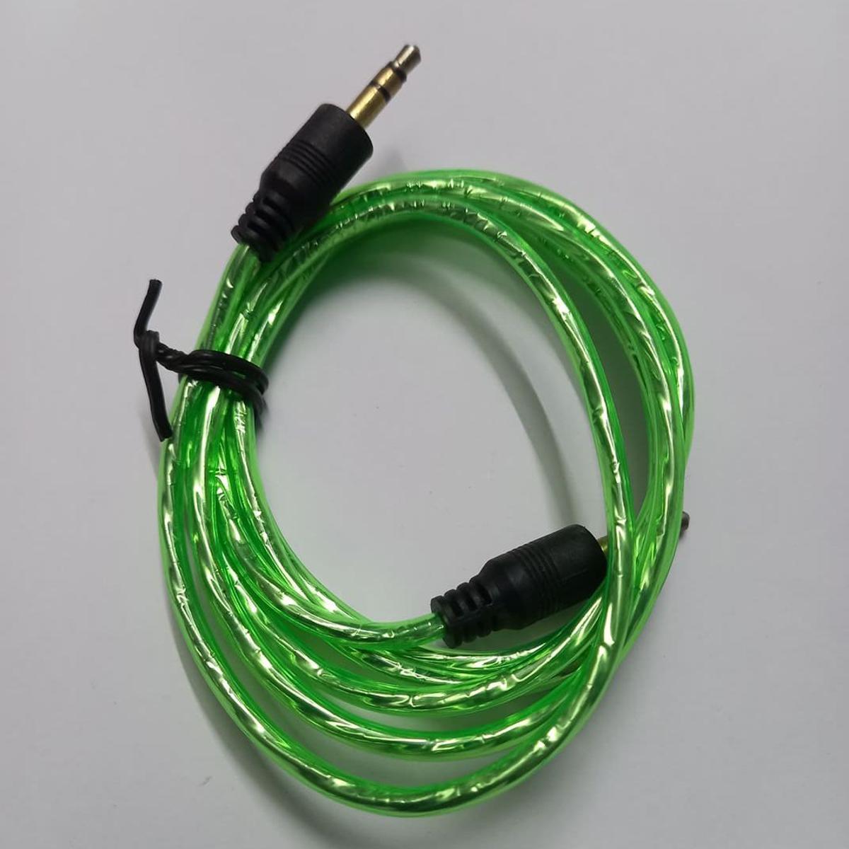 Picture of ONE By ONE Cables Universal Male To Male 3.5mm Jack To Jack Audio Aux Cable For Mobile Smart Phone Car Headphone Speaker HiFi Audio Earphone Jack