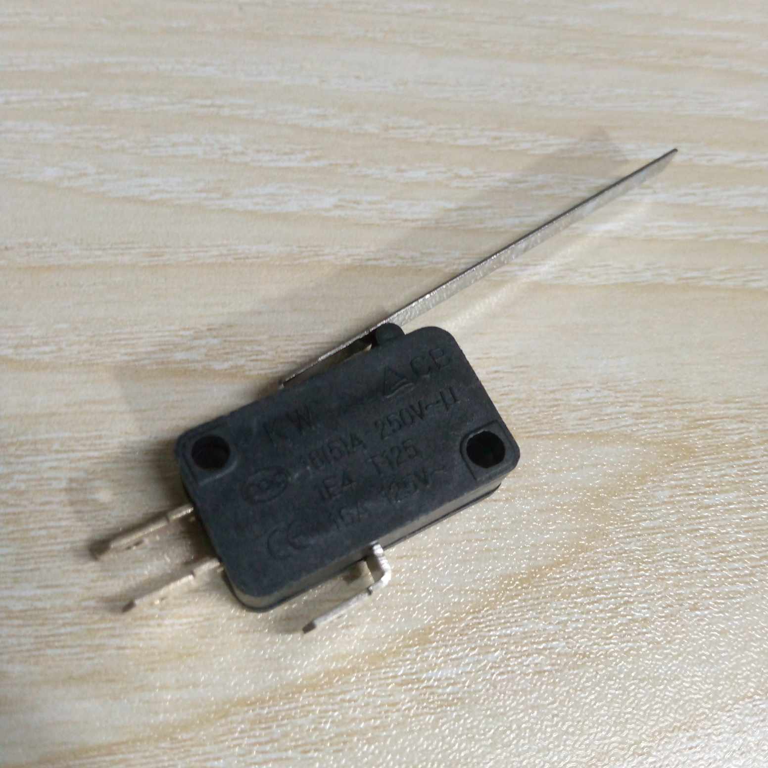 Picture of 2Pcs- 50mm HANDLE 16A Limit Switch 3 Pin 16A 250VAC SPDT 3 Pin 50mm Long Straight Hinge Lever Arm Limit Switch Micro Limit Switch Momentary Push Switch For CNC 3D Printers