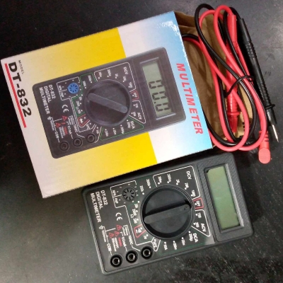 Picture of DT832 DT-832 Digital Multimeter DT832 Digital Display AC DC Voltage Current Resistance Tester with Buzzer Resistance Tester Multimeter