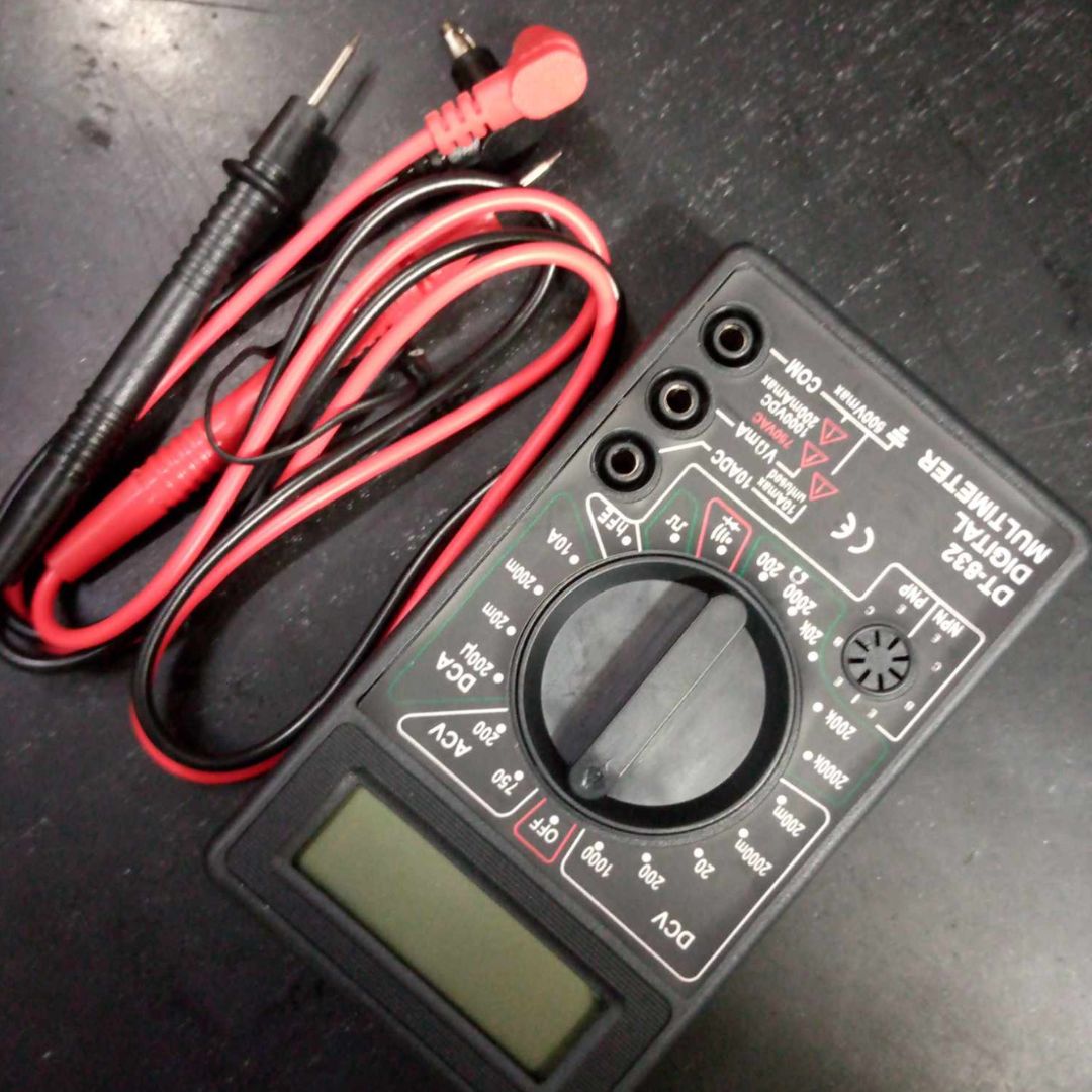 Picture of DT832 DT-832 Digital Multimeter DT832 Digital Display AC DC Voltage Current Resistance Tester with Buzzer Resistance Tester Multimeter