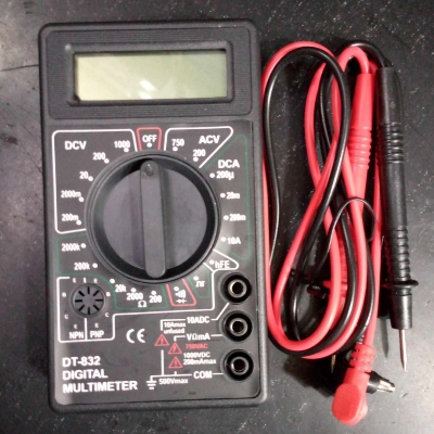 Picture of DT832 DT-832 Digital Multimeter DT832 Digital Display AC DC Voltage Current Resistance Tester with Buzzer Resistance Tester Multimeter