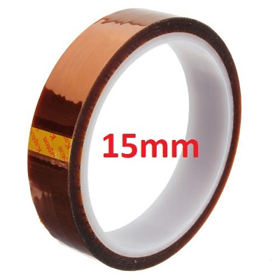 Picture of 15mm KAPTON TAPE Heat Resistant Tape Kapton Tape 15mm Polyimide Reflective Tape High Temperature Adhesive For Mobile Repair Tape