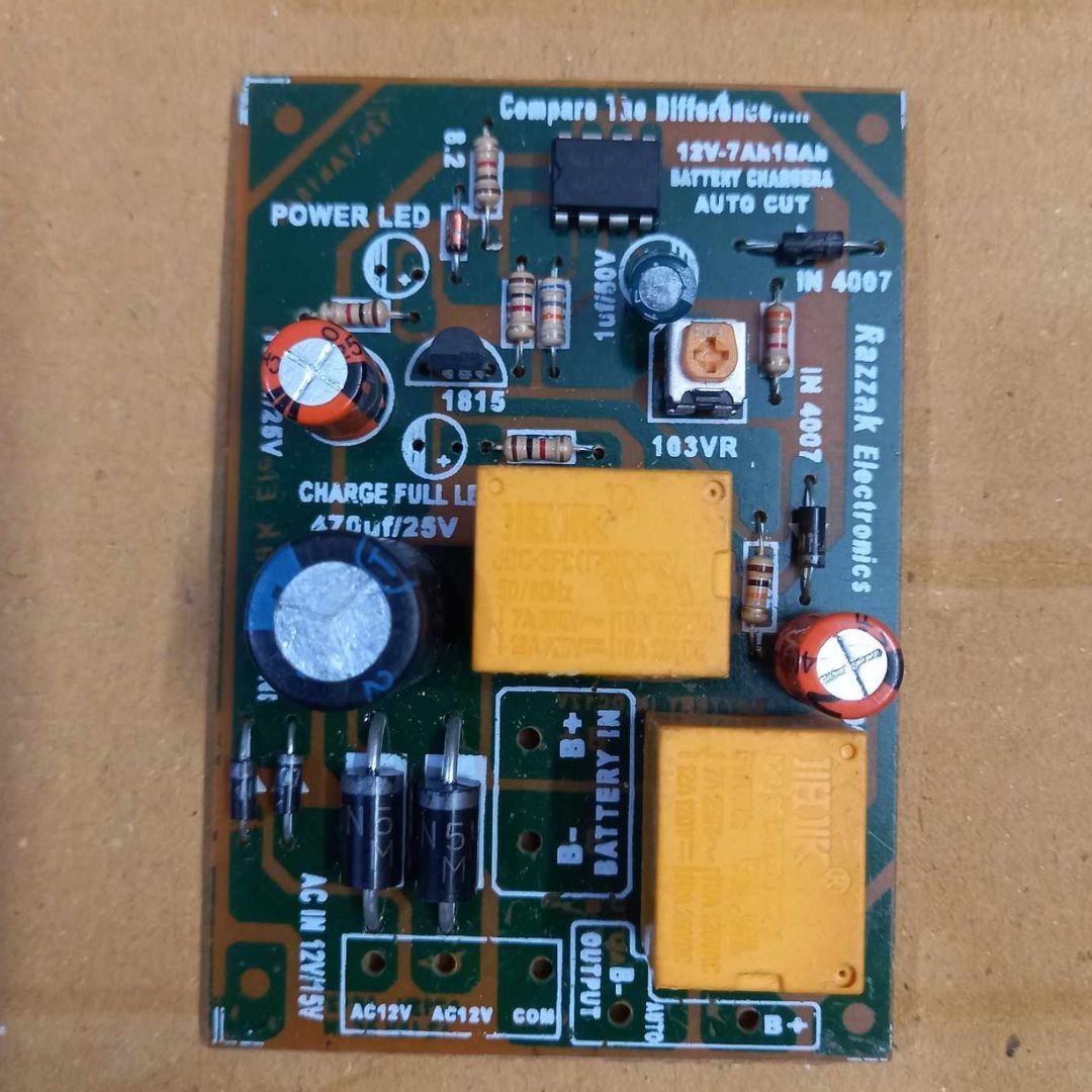 Picture of DOUBLE Relay MEDIUM Quality Auto Cut Circuit 12V Double Relay 12V Auto Cut Charging Circuit Install With Adjustable VR Pot Switches Battery Charging Protection
