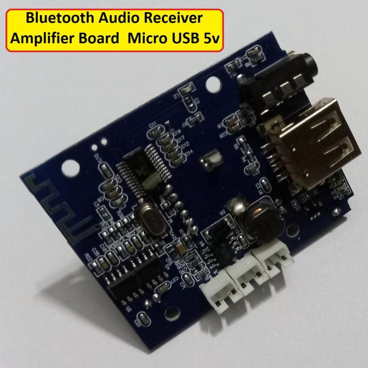 Picture of V09103 Bluetooth Audio Receiver Amplifiers Board Micro USB 5V 3.5mm Audio Socket SD Card USB Port Dual Speaker Stereo Audio With One Volume 