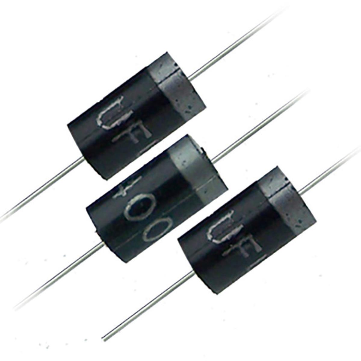 Picture of 10Pcs- UF4007 Diode UF4007 1000V 1A General Purpose Rectifier Diode UF-4007 Silicon Junction Diode DO-41 Package 2Pin Leads 