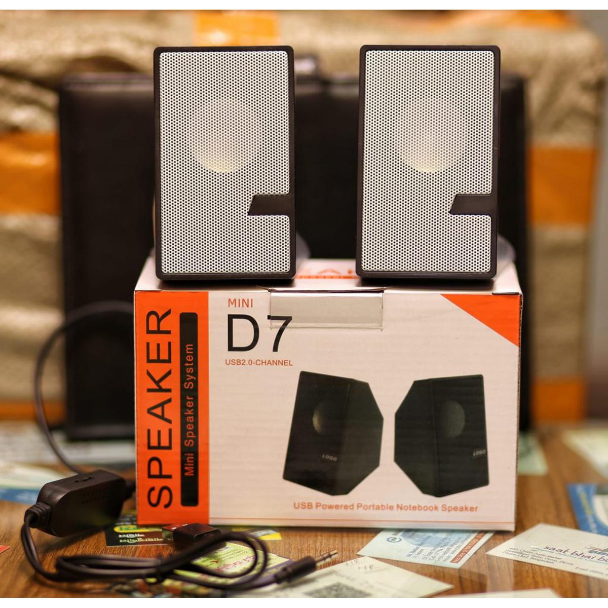 Picture of D7 USB SPEAKER D7 Portable Mini Speaker USB 5V 3W Speaker Bass Sound USB 2.0 Channel USB Speaker Home Amplifiers For Computer PC Laptop Notebook Mobile Phone