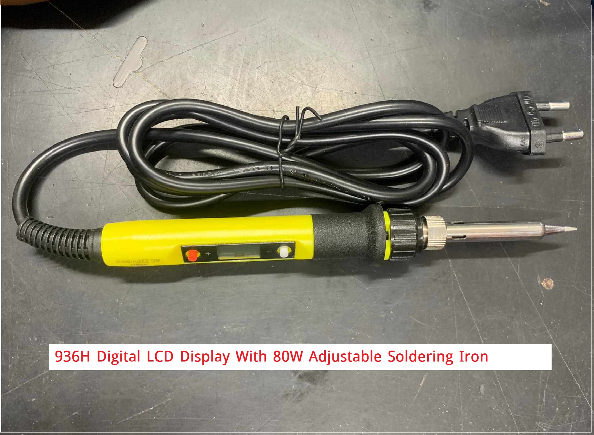 Picture of 936H Digital LCD Display With 80W Adjustable Soldering Iron 80W 220V Tatal Iron 80W Variable Temperature Control Soldering Iron 80W Soldering Iron 936H Soldering Iron Tools
