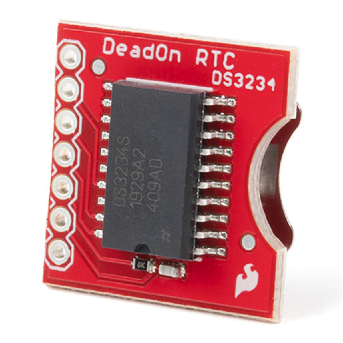 Picture of DS3234 DS3234S Ultra-Precision Real-Time Clock Accurate RTC Module Realtime Breakout 7 Pin Leads Header With DS3234 IC 