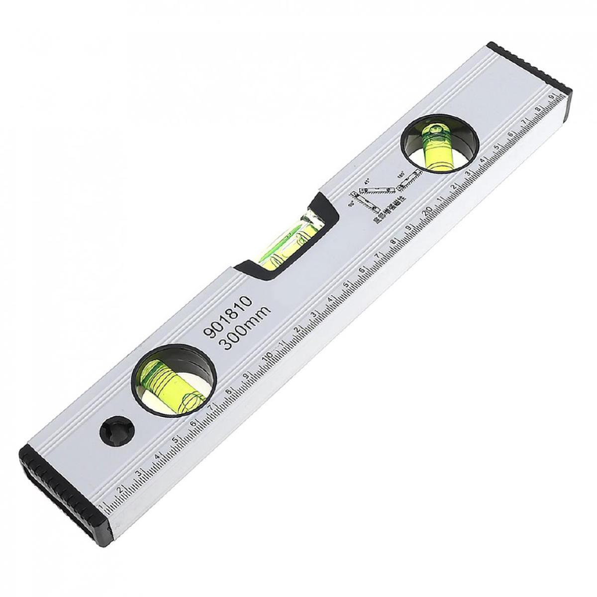 Picture of Carpenter 12 Inch 300mm Level Measuring Tools & Scale Meter 12 Inch Magnetic Carpenter Tools Sets Level Meter Measuring Scale Meter Magnetic Industrial Carpenter Ruler 