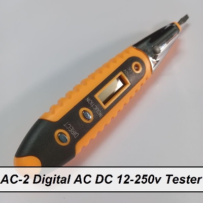 Picture of AC-2 AC DC Voltage Tester Digital AC DC 12-220V Non-Contact Voltage Detector Tester Pen With Night Sight Induction Test Multi Sensor LCD Display Voltmeter