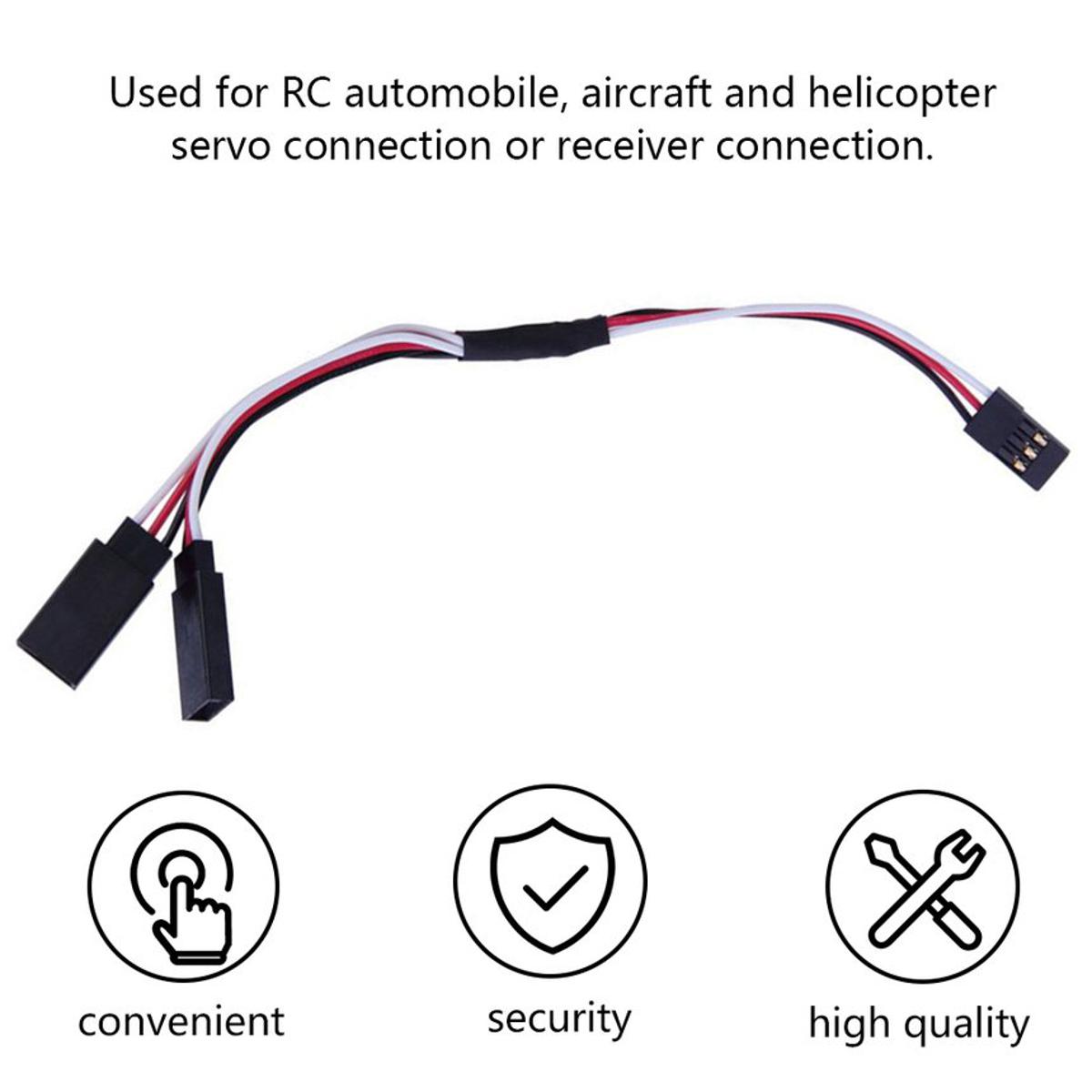 Picture of Y STYLE Cables 180mm Servo RC Y Style Male To Female JR Servo Harness Wire Line Cord Extension Lead Cable 3Pin Connector 180mm Cables 