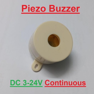 Picture of 40mm WHITE 3-24V 85DB Continuous Alarm Electronic Piezo Buzzer Sounder Tone Piezo Buzzer Alarm Buzzer Speaker Buzzer Alarm For Bike Auto Buzzer Alarm 3V 24V 