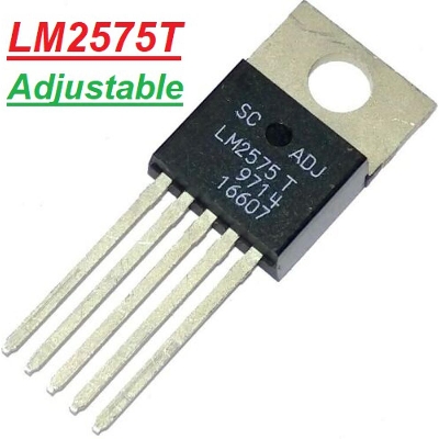 Picture of ADJUSTABLE LM2575 Voltage Regulator LM2575 Buck Converter IC LM2575 Adjustable IC 3A Buck IC Max Input 40V Max Output Step Down Voltage Regulator IC 5 Pin Leads TO-220-5