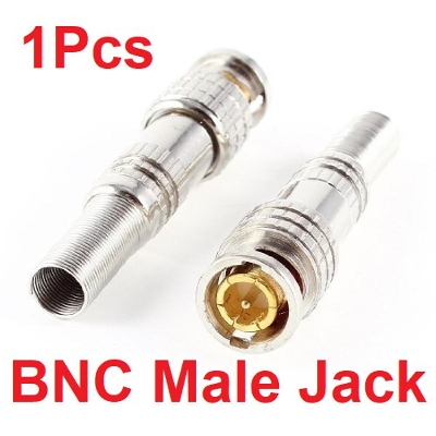Picture of BNC MALE JACK BNC Metal Steel Male Jack Spring Connector Terminal Coaxial Network Cables Connector BNC Plug Jack Solder Less Twist Spring BNC Connector