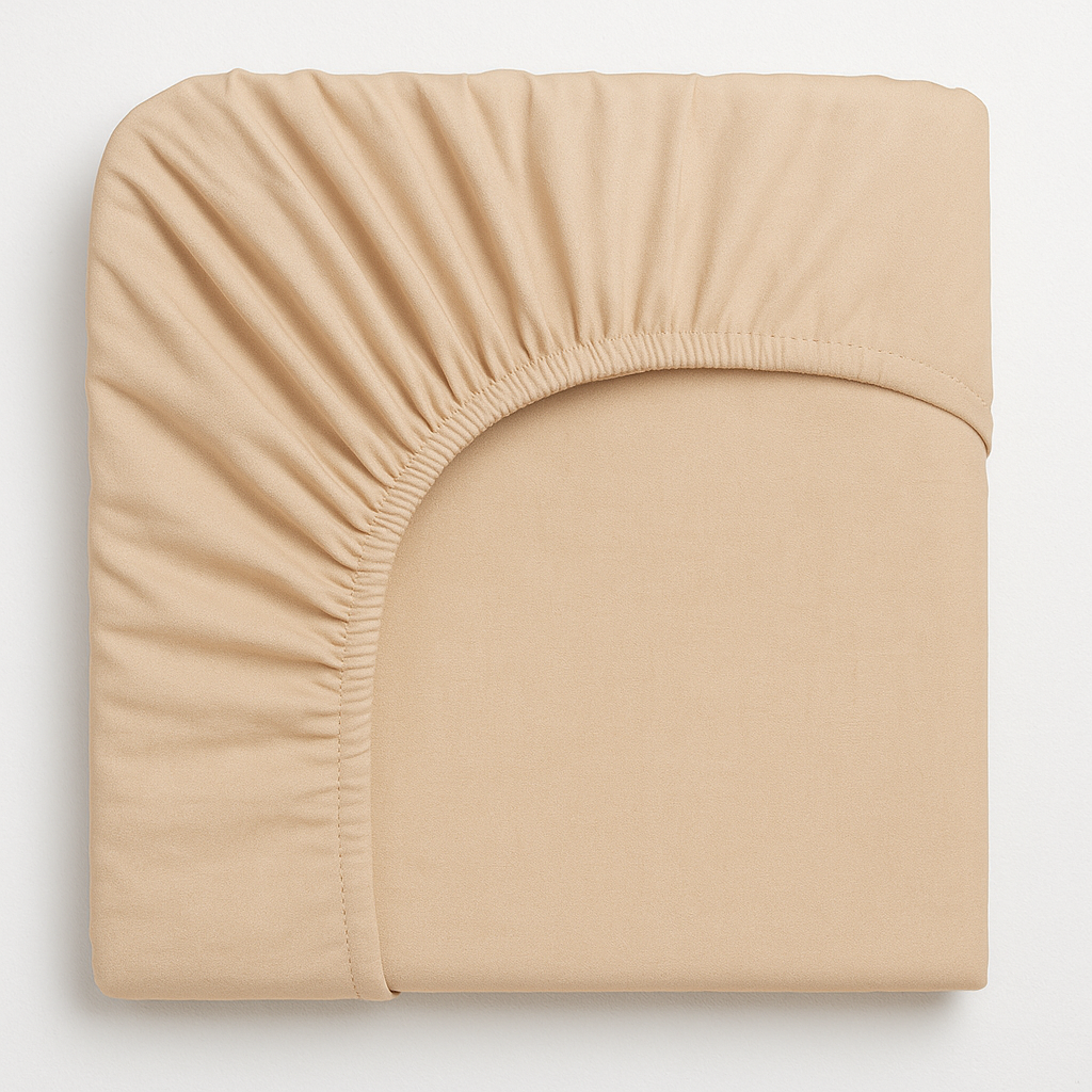  Allora Cotton Fitted Bed Sheet – Beige ALLORA BDonline shop bangladeshothoba.com