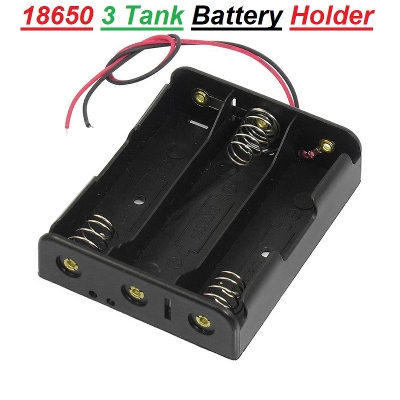Picture of 18650 3 Tank Rechargeable Battery Holder Case 18650 Battery Holder Casing Battery Holder For 18650 With Leads Cable Wire 18650 Battery Holder Case Bracket