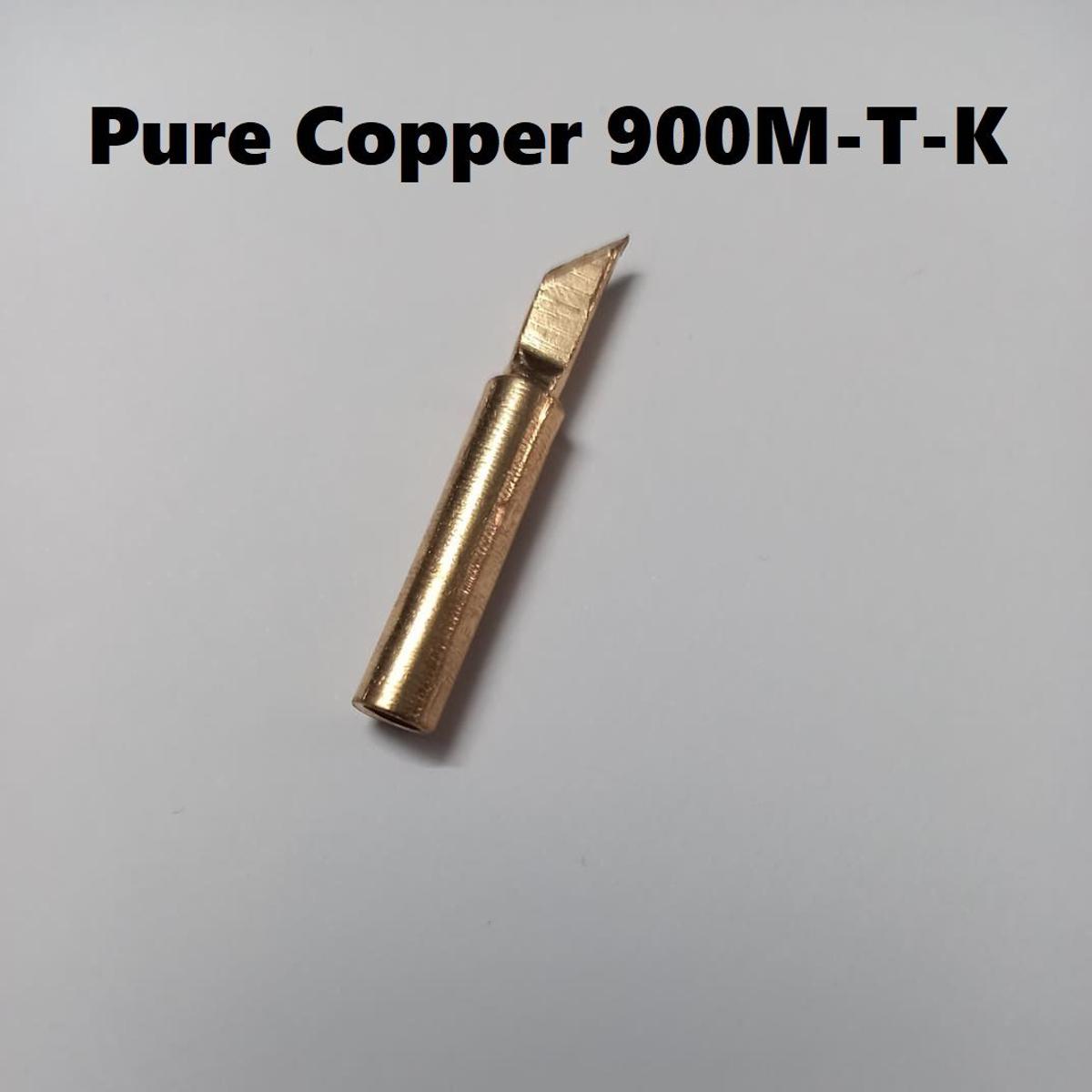 Picture of PURE COPPER 900M-T-K Soldering Bit Soldering Tip Lead Free Soldering Iron Bit Replacement Soldering Solder Iron Tatal Iron Bit Soldering Iron Tip Tool Sets