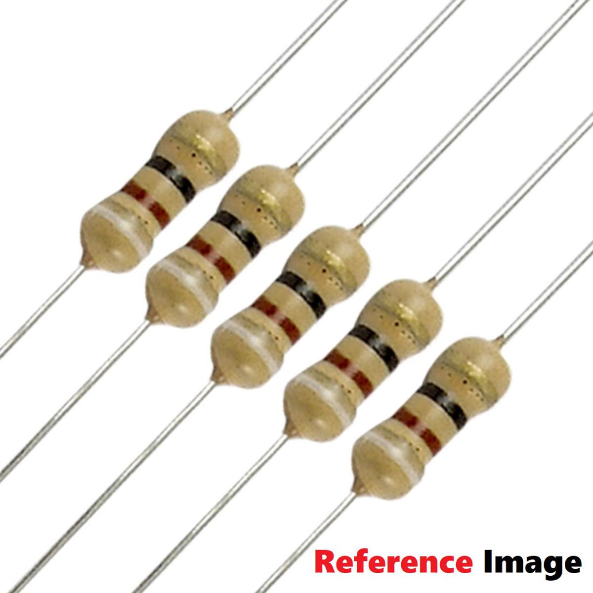 Picture of 50Pcs- 5.6 Ohm Resistor 5% 5.6 Ohm Carbon Film Resistor 5.6 Ohm Resistor 1/4W Resistance 0.25 Watt Resistor 5.6 Ohm 5% Tolerance Fixed Resistors 2 Pin Leads