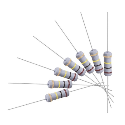 Picture of 25Pcs- 1Watt 100K Resistor 1W 100K Metal Film Resistor 100K 1 Watt Resistor 100K Ohm 1W Resistor ±5% Tolerance 1W 100K Resistance 2 Pin Leads