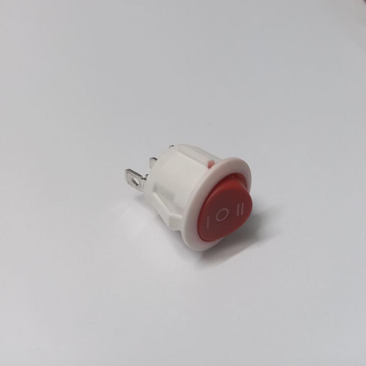 Picture of 2Pcs- KCD1-5-103 Round Boat Rocker Switch 6A 250V AC 3 Pins 3 Position On Off On AC SPDT Car Boat Rocker Switch 20mm Diameter Snap 3 Way Rocker Switch Panel Mount For Auto Car Boat IPS UPS