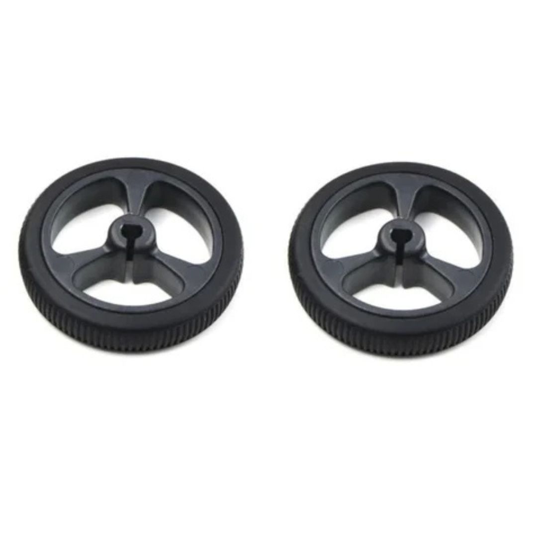 Picture of 34mm Robotic N20 Wheel MiniQ 3PI 34mm D-Axis Shaft N20 Motor Wheel & Rubber Tire 34×6.5mm N20 Gear Motor Wheel 3V 6V 12V Low Speed SDT 3PI miniQ Car Wheel For N20 Motor